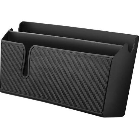 Stück selbstklebende Auto-Aufbewahrungsbox, Organizer mit Carbonfaser-Muster, Organizer für Handy und Sonnenbrille, Autozubehör, zur Aufbewahrung von Schlüsseln, Münzen und Stiften (groß) (1/5)