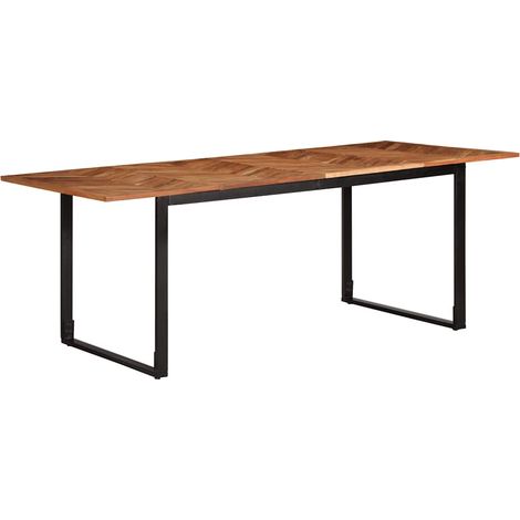 Mesa de comedor 200x100x75 cm madera maciza acacia vidaXL