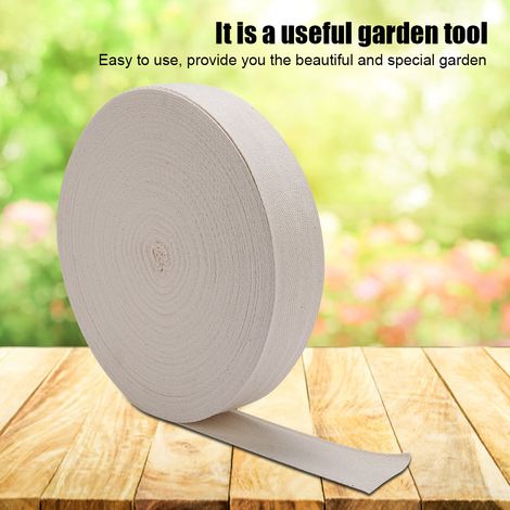 Ruban adhésif coton pour greffage arbres, bande de ligature bonsaï, outil jardin 4cm blanc, lot de 2 (1/5)