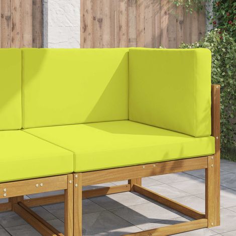 Sofakissen für draußen 3 pcs Grün Polyester