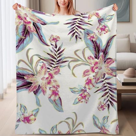 Couverture en polaire douce, légère et chaude, microfibre polyester,6080 pouces (1/4)