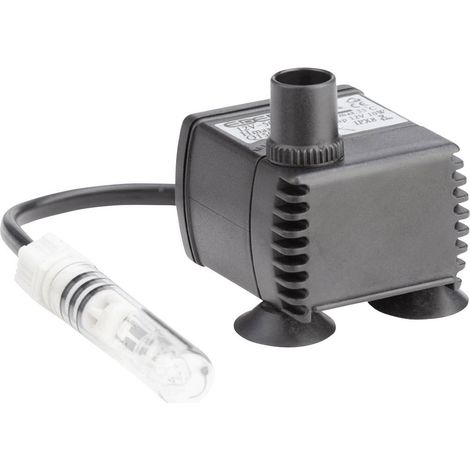 Pompe fontaine 300 l/h 57502 – Hauteur de refoulement max 0.7 m – Débit réglable – Pour plans d'eau intérieurs – Pontec