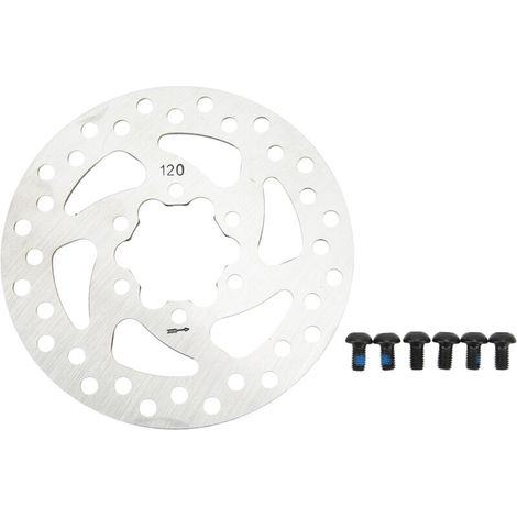 Frein à disque de Scooter électrique 6 trous en acier inoxydable avec 6 vis Rotor de frein à disque de Scooter pour le remplacement (1/5)