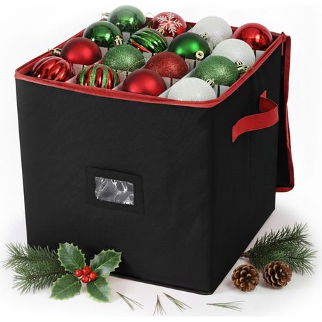 Aufbewahrungsbox fur weihnachtskugeln bietet platz fur 64 ornamente
