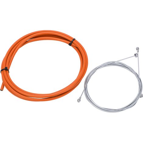 Câble de frein de vélo BOLANY, jeu de câble et gaine de frein, 5mm, solide et stable, pour frein de bicyclette, orange (1/5)
