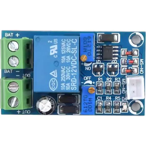 12V battery undervoltage automatic recovery module lithium battery load protector board with adjustable parameters (1/5)