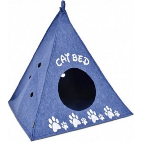 TIPI Atelier Cat Led Blue 46x46x52cm