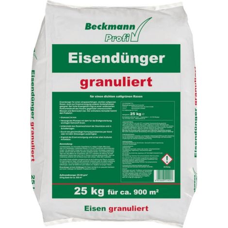BECKMANN PROFI engrais ferreux 25 kg engrais granulé pour pelouse engrais pour plantes de jardin