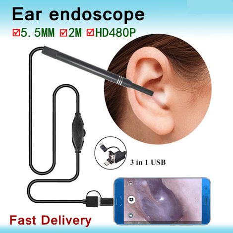 Caméra d'inspection miniature étanche pour endoscopie, caméra USB médicale pour diagnostics visuels (1/5)