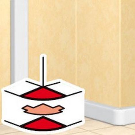 Legrand 10635 - Exterior angle 60 to 120° - DLP mono 50x105 cover l. 65 and 50x195 - white