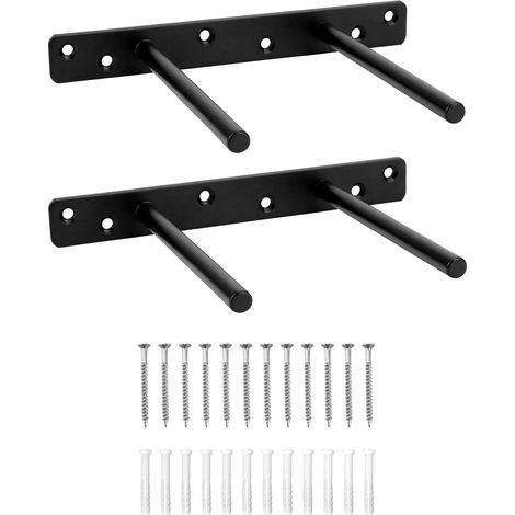 soportes invisibles para estantes de pared (150 mm) de hierro macizo. (1/5)