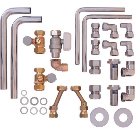 Vaillant VCWVCI-Installationsset, Austausch Alt-Installation, Auf-/Unterputz, Rohre kürzbar (1/3)
