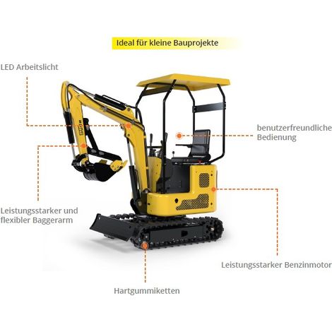 Benzin Mini Bagger GMB 860B 4-Takt