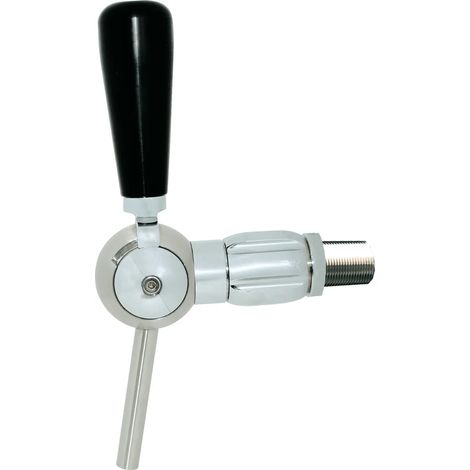 Grifo de bola para bebidas calientes y frío con compensador - cromo, anchura nominal 7 mm, rosca 5/8, сonexión roscada de 55 mm