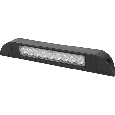 Kit LED 9 lampes pour intérieur de voiture, lumière barre étanche 4,5W avec interrupteur marche/arrêt, bande lumineuse auto, éclairage d'habitacle, 12V, fixation facile (1/5)