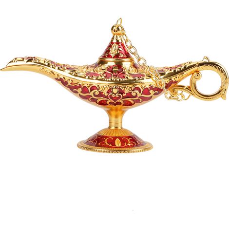 Lampe décorative creuse en métal sculpté, inspirée du génie magique d'Aladdin (1) (1/5)