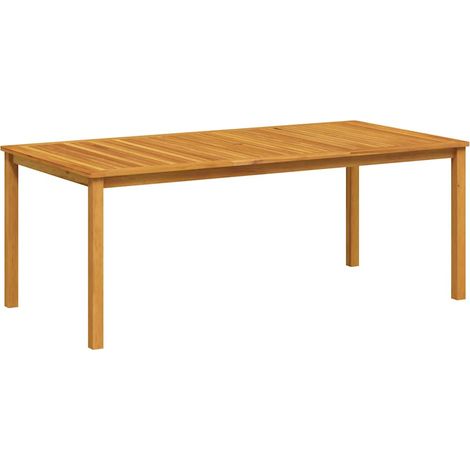 Gartentisch 200x100x74 cm Massivholz Akazie