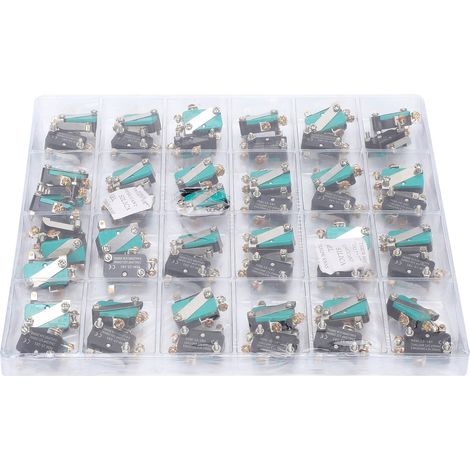50 pièces BERM micro-interrupteur miniature auto-réarmement à action brusque unipolaire anti-poussière avec galet 250V