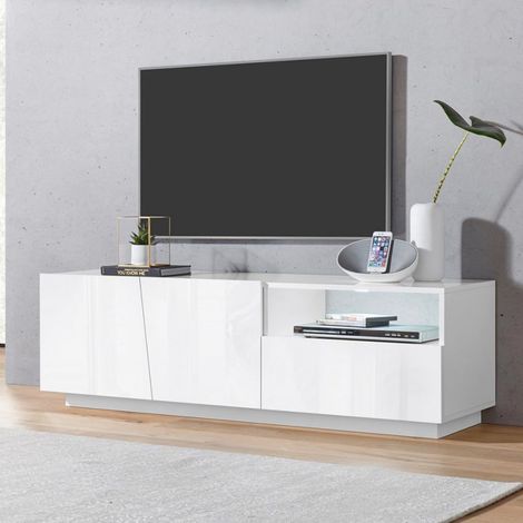 Mueble TV moderno aparador salón 2 puertas y 1 cajón Vega Stay 150cm (1/5)