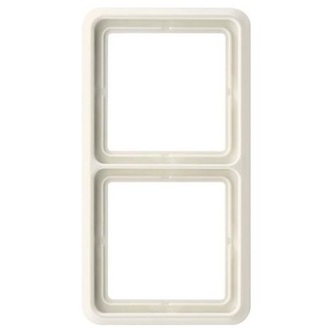 Jung Marco 2 veces, CD 500, IP 44, duroplástico, blanco, montaje vertical y horizontal CD 582 W
