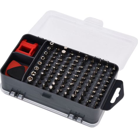 115-teiliges magnetisches Schraubendreher-Set, Präzisions-Multifunktionsbits für Elektronikreparaturen, Rot (1/5)