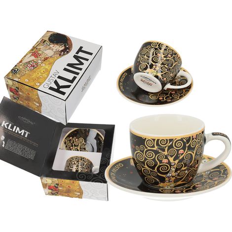 Tazzina da caffè e piattino Carmani - Gustav Klimt/L'Albero della Vita