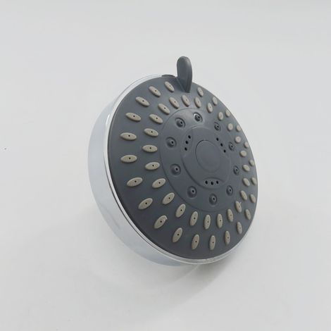 Transverse shower head, five-function high-pressure shower head, electroplated ABS shower head, overhead jet.