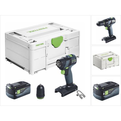 Festool TXS 18-Basic taladradora atornilladora a batería 18 V 40 Nm sin escobillas + 1x batería recargable 5,0 Ah + systainer - sin cargador (1/5)