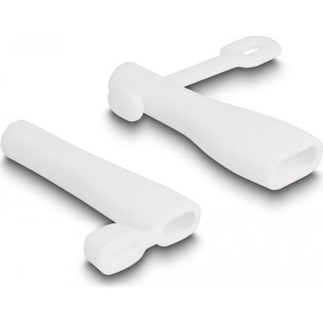 Delock Funda antipolvo para USB Tipo-A macho y USB Type-Câ¢ macho set 2 piezas blanco