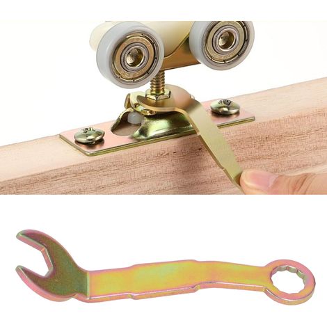 Clé de Pivot d’Hanger de Porte Glissante 2 PCS Inox Ouverture 3/8 Longueur 3 Pouces pour Porte Placard et Pocket Simplifiée (1/5)