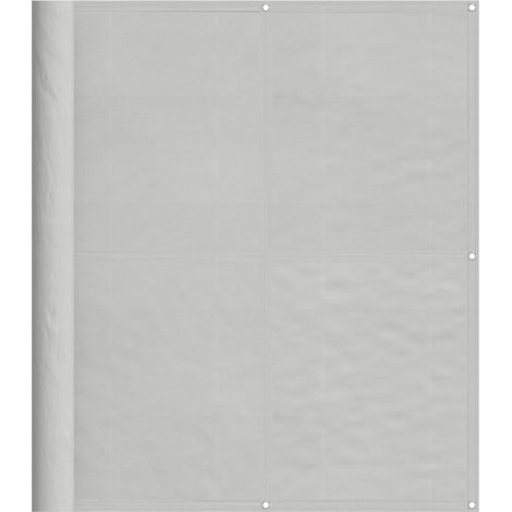 Écran de balcon gris clair 120x500 cm 100% polyester oxford