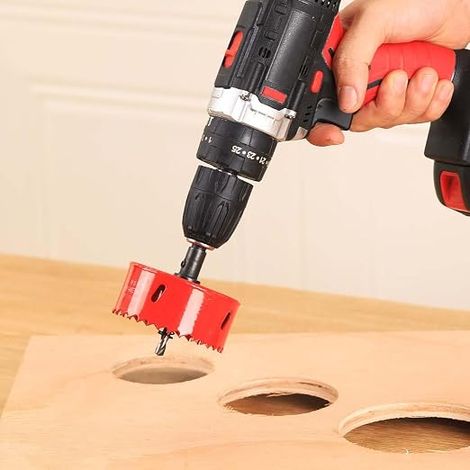 Set of Hole Saw Tile Diamond Hole Saw with Centering Drill (1/4)