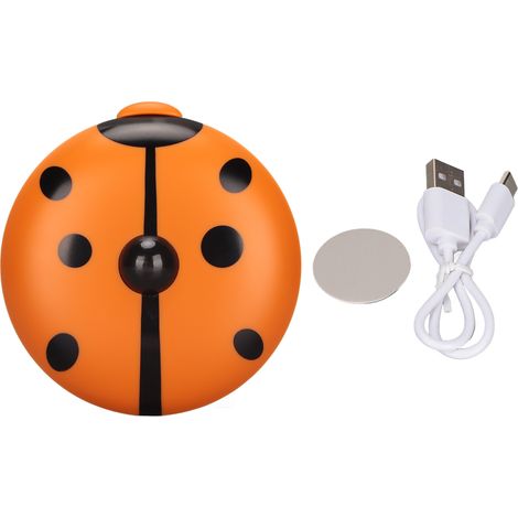 Veilleuse LED Coccinelle avec Détecteur de Mouvement pour Chambre Bébé, Cuisine, Escalier - Jaune (1/5)