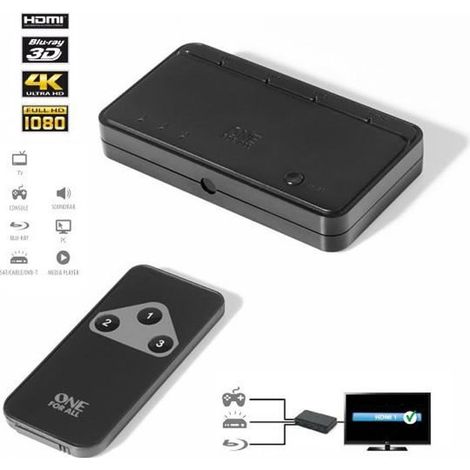 One For All SV 1630 commutateur vidéo HDMI (1/3)