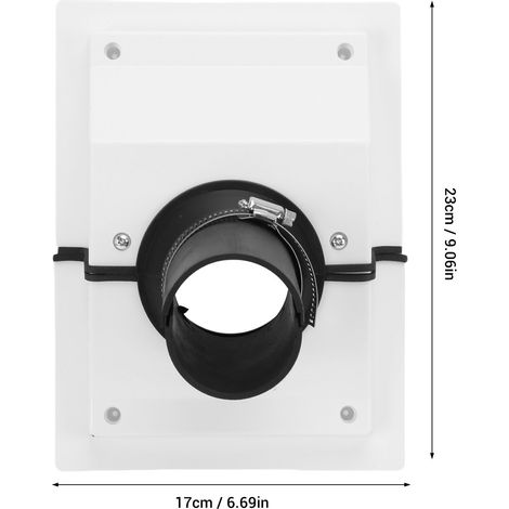 Ortviai Kit de protection murale pour gaines climatisation split – Couverture plastique blanche avec joint souple (1/4)