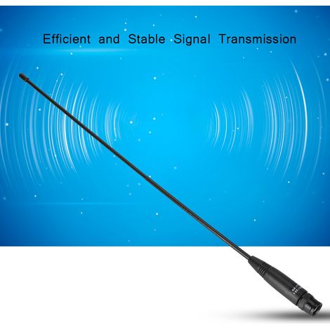 Antenne portable flexible double bande 144/430 MHz avec connecteur BNC de 38 cm pour talkie-walkie (1/5)