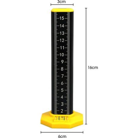 Livella per soffitti, righello di precisione multifunzione con base magnetica per segnare le altezze in falegnameria, bricolage, garage e casa. (1/4)