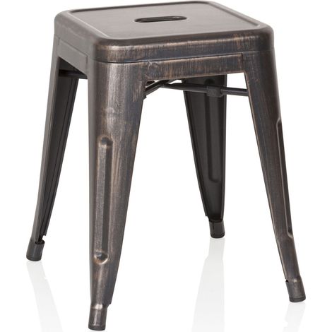 Hocker VANTAGGIO metallic schwarz / gold hjh OFFICE