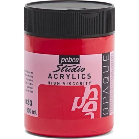PÉBÉO PEINTURE ACRYLIQUES POT DE 500 ML ROUGE C… (1/3)