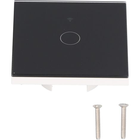 Interrupteur tactile simple pour plaque d'interrupteur à distance intelligent Tuya Zigbee avec rétroéclairage (noir) (1/5)