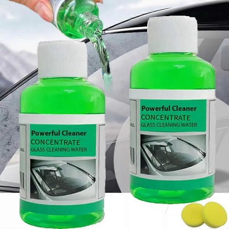 Concentré nettoyant puissant pour éliminer les films d'huile sur les voitures et les pare-brise. (1/3)