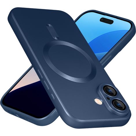 Custodia per iPhone 16, ColorMag, per MagSafe, blu navy (1/5)