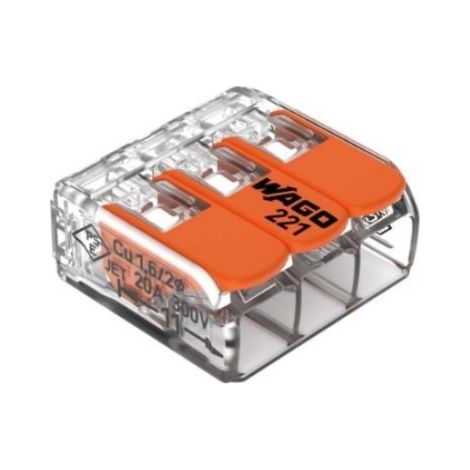 Borne de Raccordement Compact - Fils 3x0.75mm²