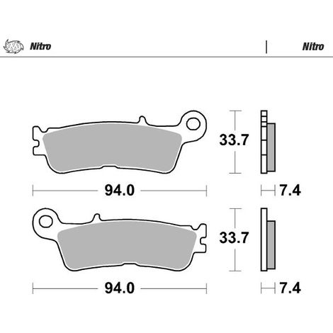 Pastillas de freno delanteras Moto-Master Sinter Metal Enduro para Yamaha Fantic 21-23
