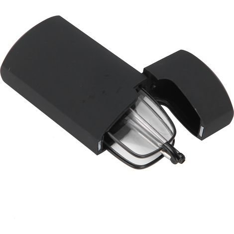 Lunettes de lecture pliantes en acier inoxydable pour seniors, presbytie portable avec étui de rangement (+250, monture carrée noire) (1/5)