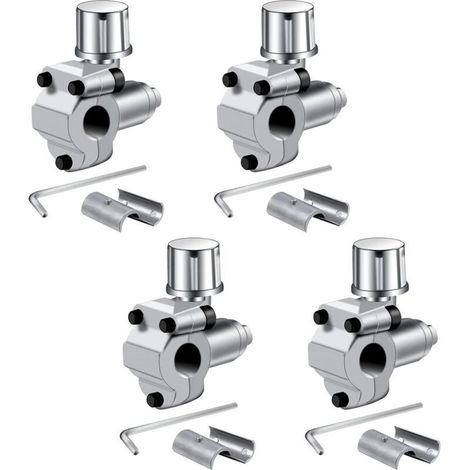 Valves de piercing BPV-31 pour réfrigérateur de climatisation - compatibles avec les tuyaux de 1/4, 5/16, 3/8", remplace BPV31, BPV31D, GPV14, GPV31, GPV38, GPV56, MPV31/paquet de 4 (1/4)