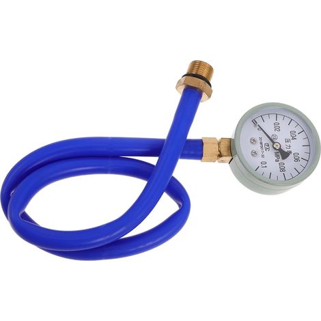 Manomètre de Pression D'échappement Testeur Précis avec Tuyau en Caoutchouc et Cuivre pour Voiture Compatible Large, pour Atelier Automobile (1/5)
