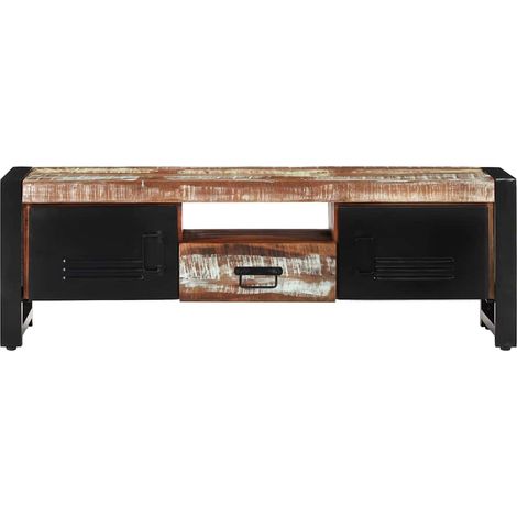 Maison Exclusive - TV-Schrank 120x30x40 cm Altholz Massiv (1/5)