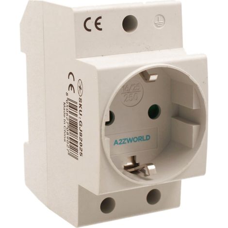 Presa Schuko Modulare Tipo F 2M 25A AC 250V IP20 IEC60884 SK-225-EU