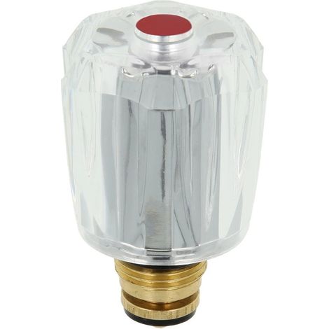 Tête sanitaire rouge 1/2’’ avec manette cristal